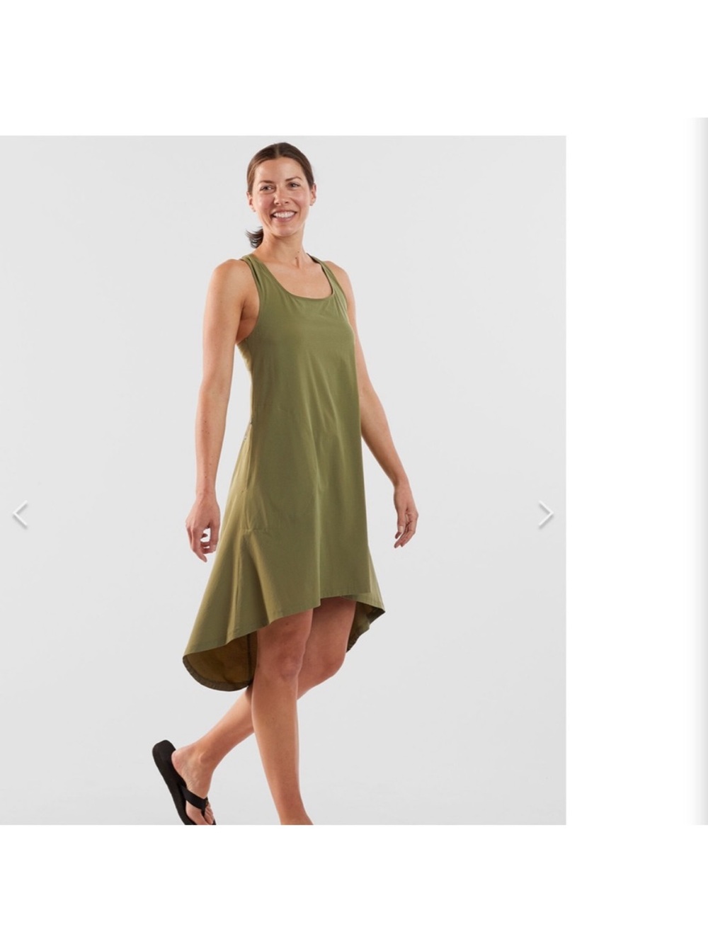 NWT Title Nine Dune Dress in Olive Green Size L
